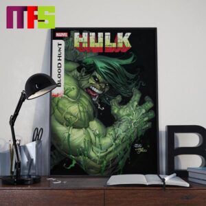 Hulk Blood Hunt Marvel Comic On July 10th 2024 Chapter 1 What Lies Beneath Home Decor Poster Canvas