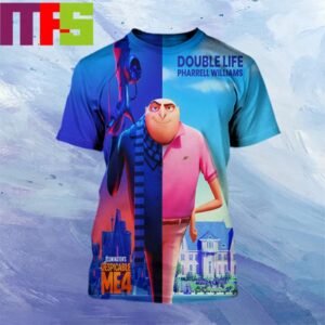 Illumination Despicable Me 4 Double Life Pharrel William 2024 All Over Print Shirt