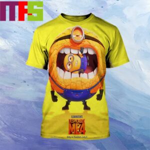 Illumination Despicable Me 4 In Theaters July 3rd 2024 All Over Print Shirt