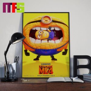 Illumination Despicable Me 4 In Theaters July 3rd 2024 Home Decor Poster Canvas