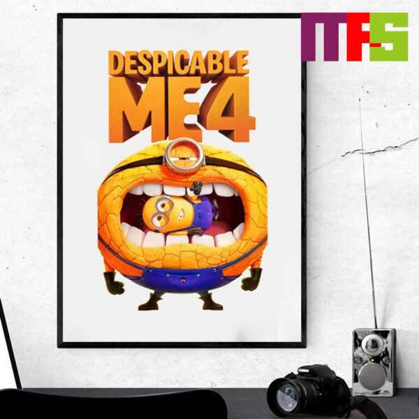 Illumination Despicable Me 4 In Theaters July 3rd 2024 Home Decor Poster Canvas