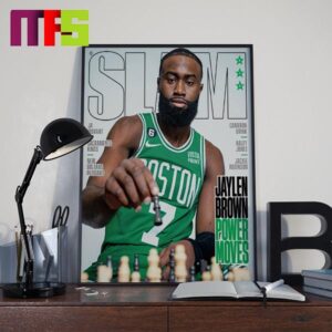 Jaylen Brown Boston Celtics On Slam 242 Home Decor Poster Canvas
