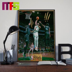 Jaylen Brown With The Poster NBA Finals 2024 Home Decor Poster Canvas