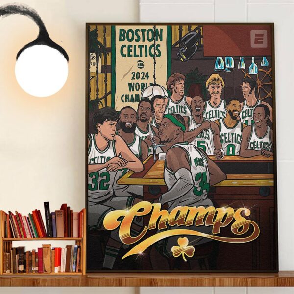 Legends Table Of Boston Celtics Just Got A Little Bigger Tatum And Brown Are The Latest To Bring Hardware Back To Boston Wall Art Decor Poster Canvas