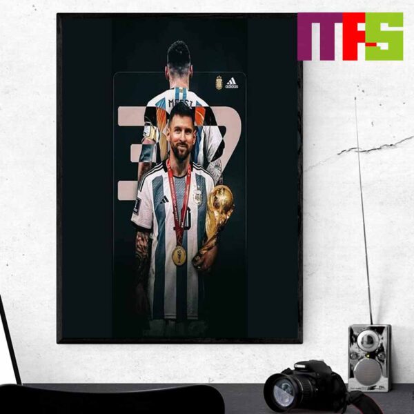 Lionel Messi Happy Birthday To The Goat Home Decor Poster Canvas