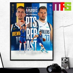 Luka Doncic Players In NBA History To Lead The Playoffs In Total Points Rebounds And Assists Home Decor Poster Canvas
