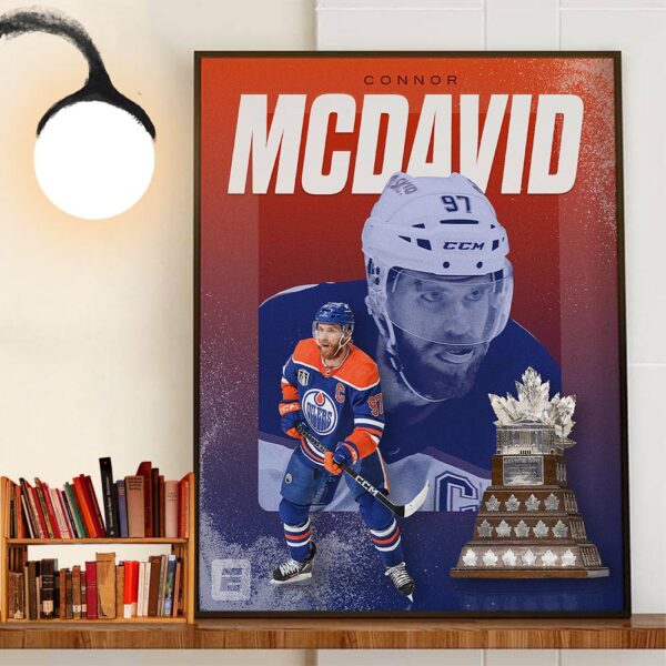 MVP Of The 2024 Stanley Cup Final Connor McDavid Is A Conn Smythe Trophy Winner For The First Time In Career Decor Wall Art Poster Canvas