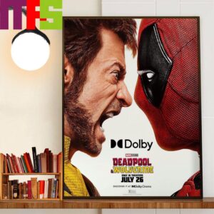 Marvel Studios Deadpool And Wolverine Dolby Cinema Official Poster July 26th 2024 Decor Wall Art Poster Canvas