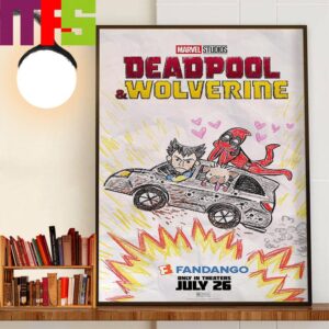 Marvel Studios Deadpool And Wolverine Fandango Official Poster July 26th 2024 Decor Wall Art Poster Canvas Marvel Studios Deadpool And Wolverine Fandango Official Poster July 26th 2024 Decor Wall Art Poster Canvas