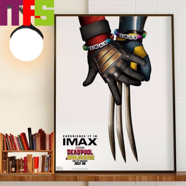 Marvel Studios Deadpool And Wolverine IMAX Official Poster July 26th 2024 Decor Wall Art Poster Canvas