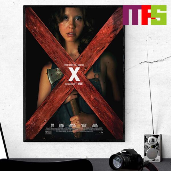 Maxxxine Mia Goth Returns In Theaters July 5th 2024 Home Decor Poster Canvas