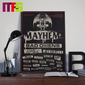Mayhem Festival In Southern California On October 12th 2024 The Return of Mayhem In 2024 Home Decor Poster Canvas