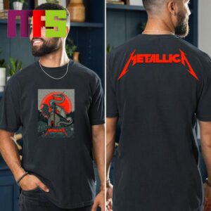 Metallica In Copenhagen Parken Stadium M72 World Tour 2024 Two Sided T-Shirt