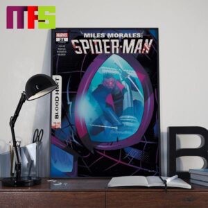 Miles Morales Spider Man Marvel Comic On June 12th 2024 Chapter 21 Blood Hunt Tie In Home Decor Poster Canvas