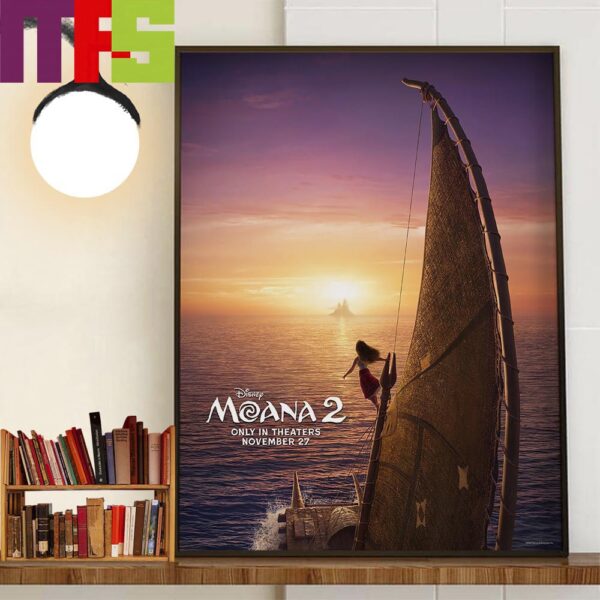 Moana 2 Of Disney Movie New Poster In Theaters On November 27th 2024 Decor Wall Art Poster Canvas