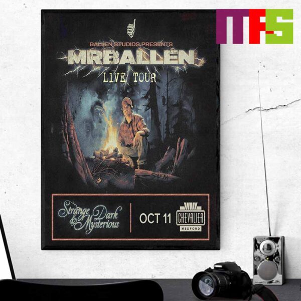 MrBallen Live Tour 2024 Strange Dark And Mysterious Tour Home Decor Poster Canvas