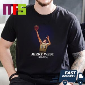NBA Legend And Hall Of Famer Jerry West Has Passed Away At The Age Of 86 1938-2024 Essential T-Shirt