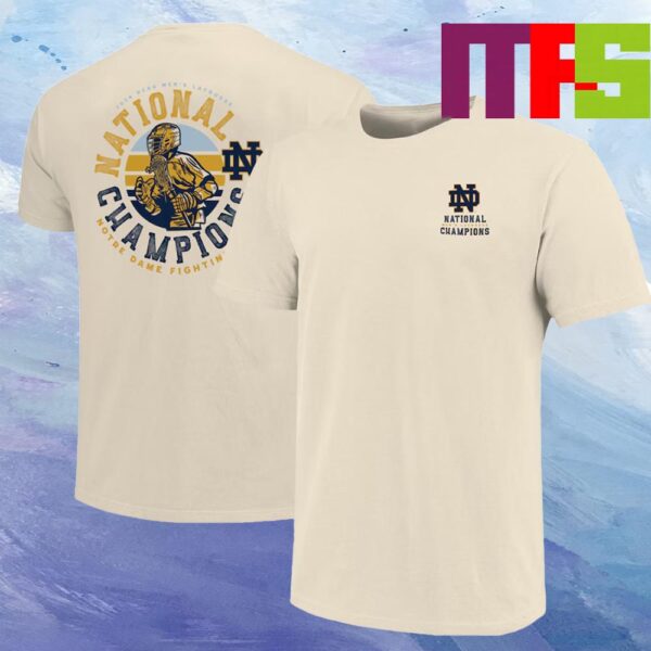 NCAA Mens Lacrosse National Champions Player Notre Dame Fighting Irish 2024 Two Sided T Shirt