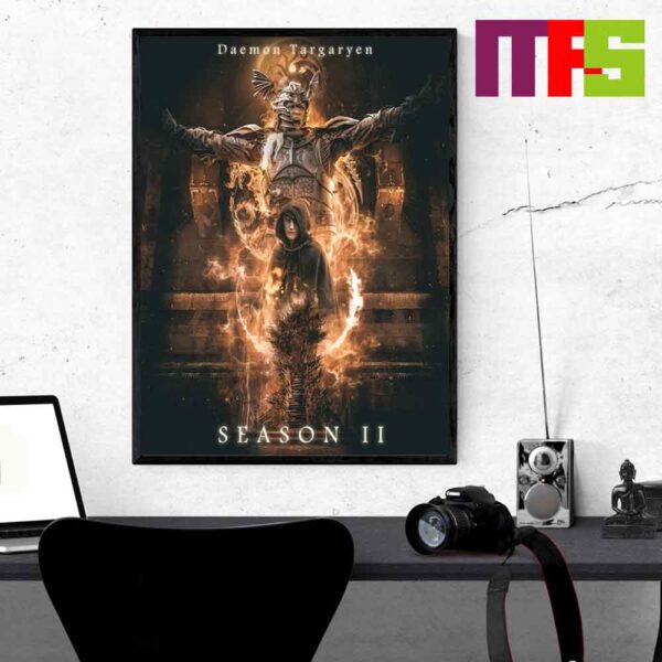 New Poster House Of The Dragon Season 2 Daemon Targaryen 2024 Home Decor Poster Canvas