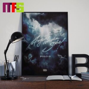 New Song Angels In The Sky Polo G On May 30th 2024 Home Decor Poster Canvas