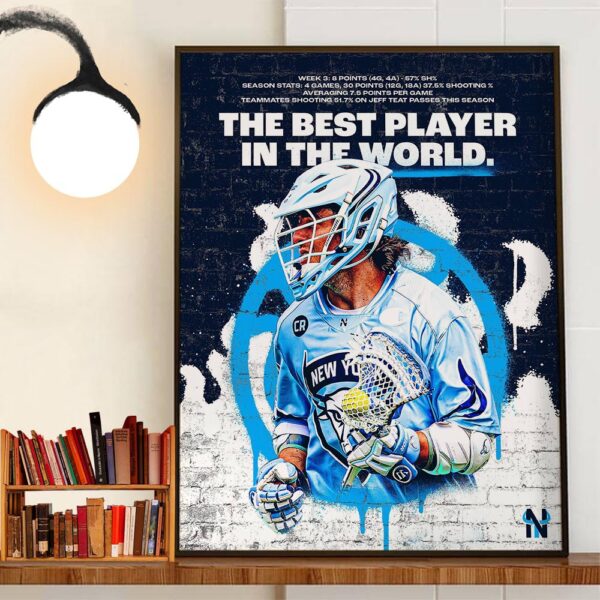 New York Atlas Jeff Teat Is The Best Player In The World Wall Art Decor Poster Canvas