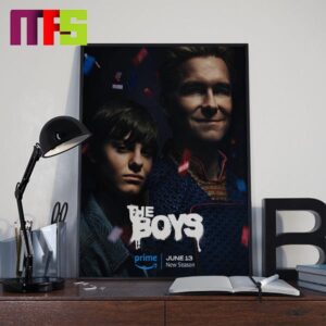 News Poster The Boys Season 4 Homelander On June 13th 2024 Home Decor Poster Canvas