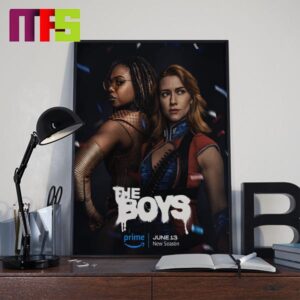 News Poster The Boys Season 4 New Super On The Block On June 13th 2024 Home Decor Poster Canvas