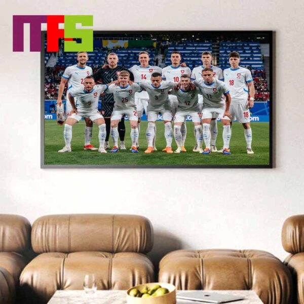 Official Czech Team UEFA Euro 2024 Germany Home Decor Poster Canvas