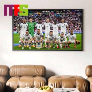 Official England Team UEFA Euro 2024 Germany Home Decor Poster Canvas