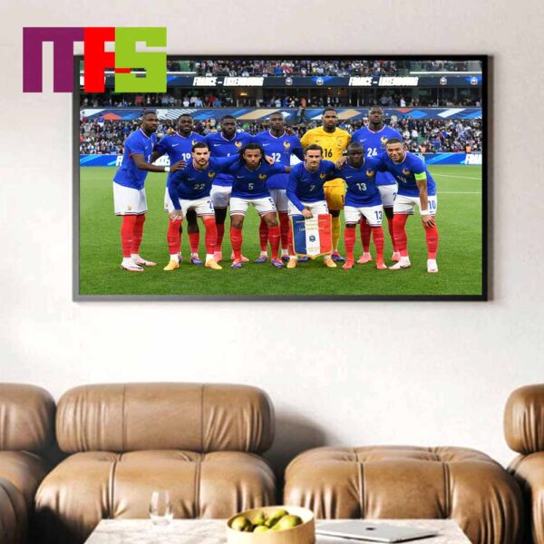 Official France Team UEFA Euro 2024 Germany Home Decor Poster Canvas
