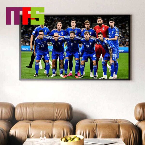 Official Italy Team UEFA Euro 2024 Germany Home Decor Poster Canvas