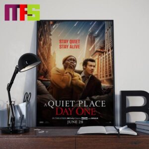Official Poster A Quiet Place Day One On June 28th 2024 Home Decor Poster Canvas