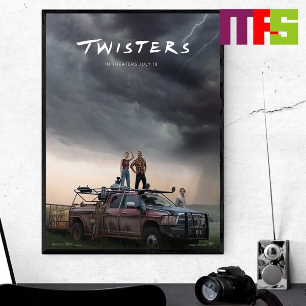 Official Poster Film Twisters On July 19th 2024 Home Decor Poster Canvas