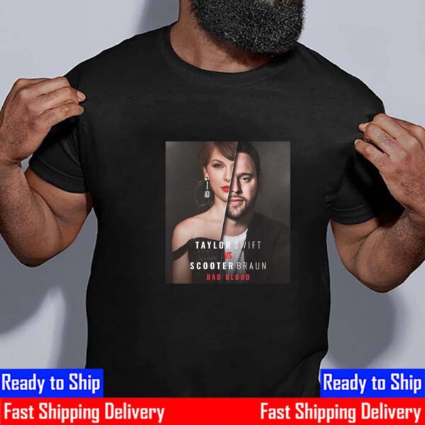 Official Poster New Docuseries Taylor Swift Vs Scooter Braun Bad Blood Essential T-Shirt