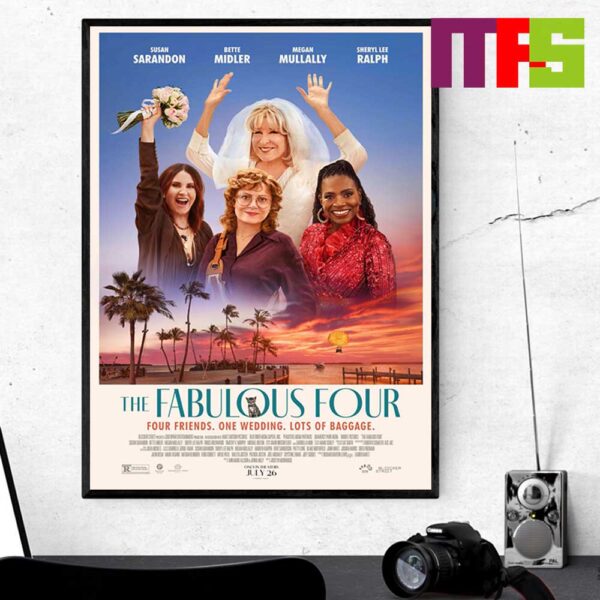 Official Poster The Fabulous Four Starring Bette Midler Susan Sarandon Megan Mullally And Sheryl Lee Ralph Home Decor Poster Canvas