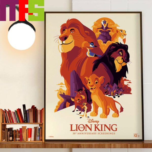 Official Poster The Lion King 30th Anniversary Decor Wall Art Poster Canvas