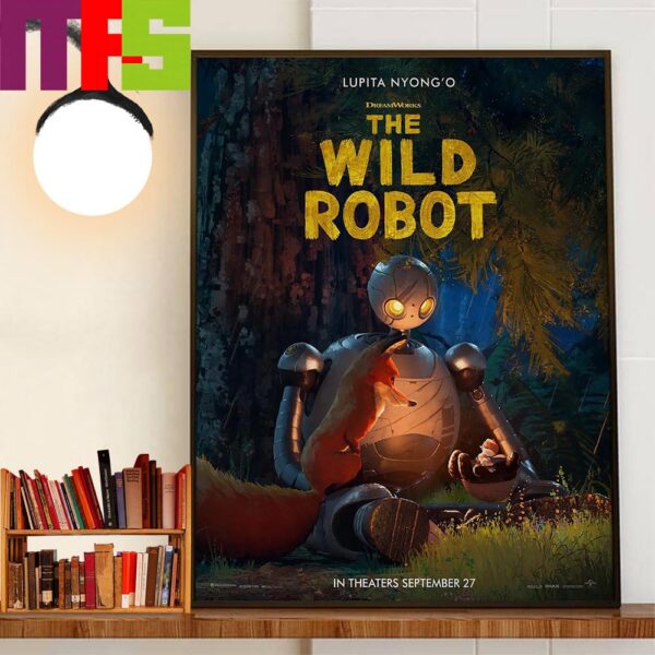 Official Poster The Wild Robot September 27th 2024 Decor Wall Art Poster Canvas