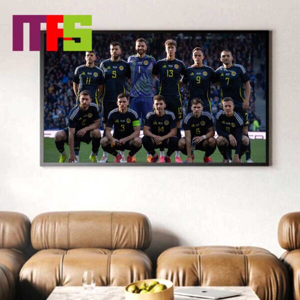 Official Scotland Team UEFA Euro 2024 Germany Home Decor Poster Canvas