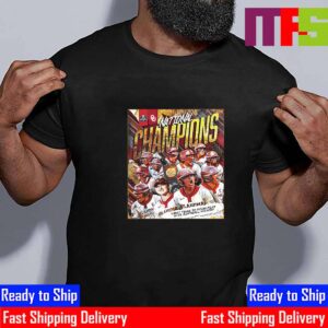 Oklahoma Softball Back-To-Back-To-Back-To-Back National Champions NCAA Division I Womens College World Series Essential T-Shirt