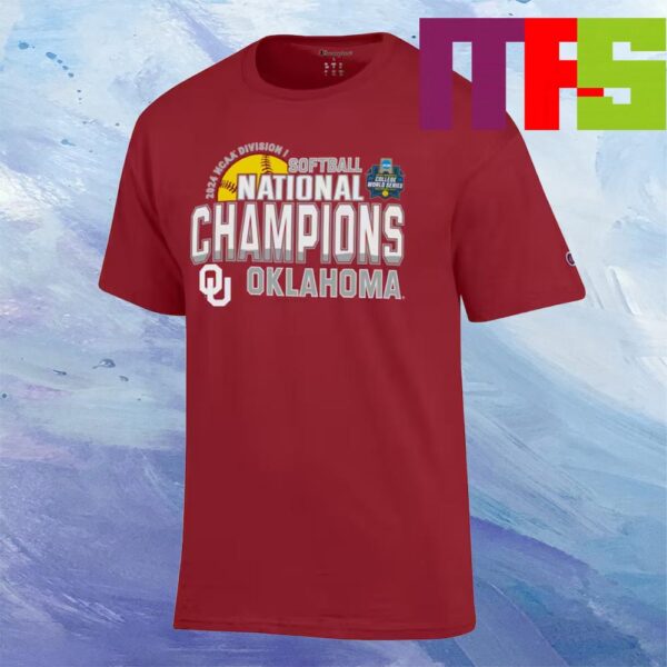 Oklahoma Sooners 2024 NCAA Softball Womens College World Series Champions Unisex T-Shirt