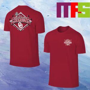 Oklahoma Sooners Four Peat NCAA Softball Womens College World Series Champions Two Sided Unisex T-Shirt Oklahoma Sooners Four Peat NCAA Softball Womens College World Series Champions Two Sided Unisex T-Shirt
