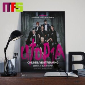 P1Harmony Utop1a In Los Angeles On June 16th 2024 Home Decor Poster Canvas
