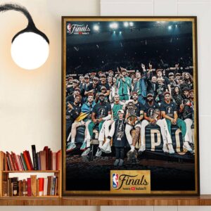 Parade Day Banner 18 Boston Celtics 2024 NBA Champions Wall Art Decor Poster Canvas