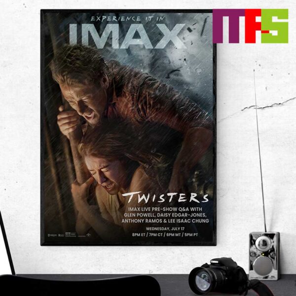 Poster Film Twisters On July 19th 2024 Experience It In Imax Home Decor Poster Canvas