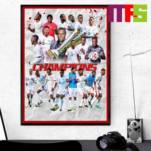 Rangers International FC Champions Of NPFL 2023-2024 Season Home Decor Poster Canvas