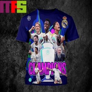 Real Madrid Are Winners The 2023-2024 Champions League All Over Print Shirt