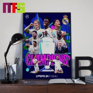 Real Madrid Are Winners The 2023-2024 Champions League Home Decor Poster Canvas