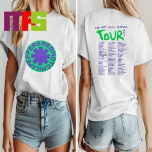 Red Hot Chili Peppers Tour 2024 Return Of The Dream Canteen Tour Two Sided T-Shirt