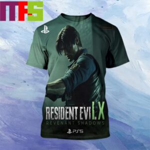 Resident Evil 9 PS5 Feature Leon And Jill Protagonists Playstation All Over Print Shirt