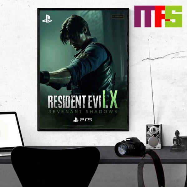 Resident Evil 9 PS5 Feature Leon And Jill Protagonists Playstation Home Decor Poster Canvas